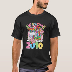 T-shirt Super Depuis 2010 12E Anniversaire Fille 12 Ans Un