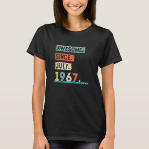 T-shirt Super depuis août 1967 Anniversaire Hommes 1