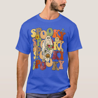 T-shirt Super Éffrayant Floral Ghost Cute Halloween
