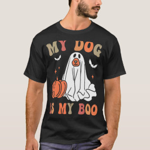 T-shirt Super Éffrayant Mon Chien Est Mon Boo Drôle Fantôm