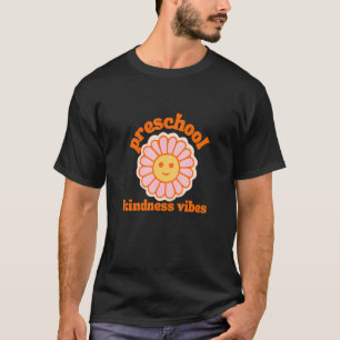 T-shirt Super Enseignant préscolaire Kindness Retro Flower