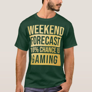 T-shirt Super Et Drôle Week-End Prévision Cent Procent