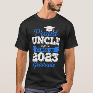 T-shirt Super Fier Oncle De 2023 Diplômé Famille Awesome