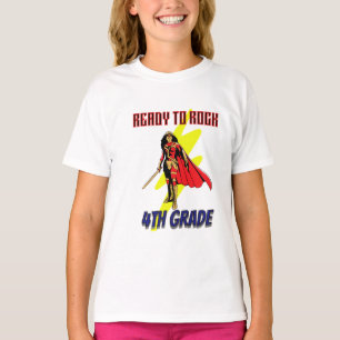 T-shirt Super fille de 4e année