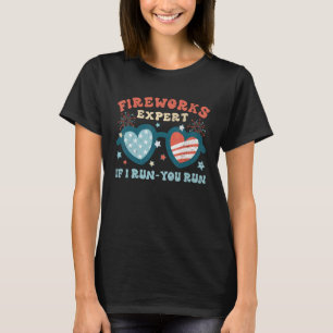 T-shirt Super Fireworks Expert Si je cours, vous exécutez