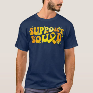 T-shirt Super Gold Warrior Childhood Cancer Awareness Sup