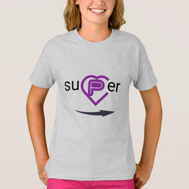 T-shirt super heart (Devant)