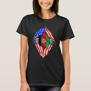 T-shirt Super héritage afghan Racines d'Afghanistan Drapea
