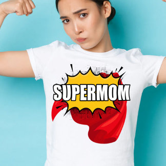T-shirt Super hero cute mothers day Super mom