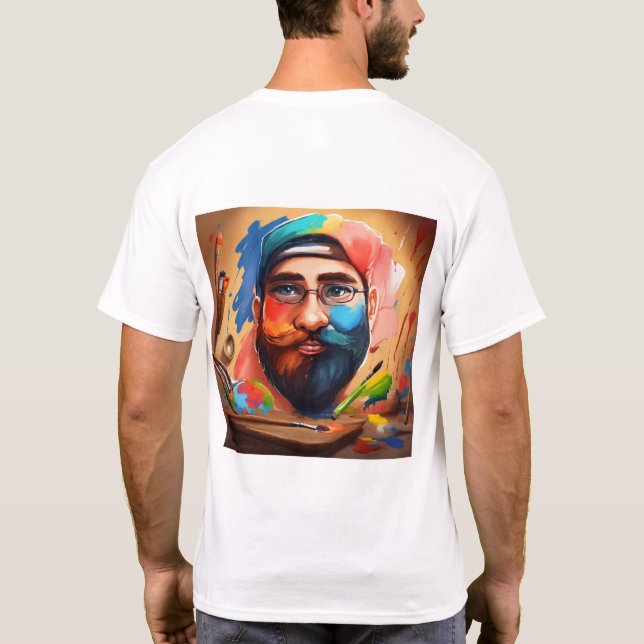 T-shirt Super héros avec yeux Brown (Dos)