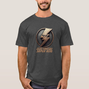 T-shirt Super héros de l'électricien