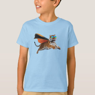 T-shirt Super-héros Tigre Drôle