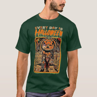T-shirt Super Horreur Citrouille géant Monster Chasing Éff