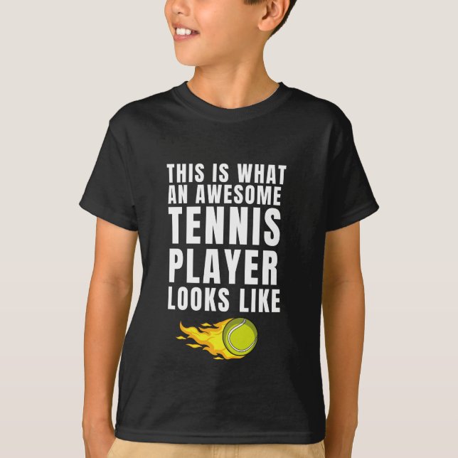 T-shirt Super Joueur De Tennis Drôle Sport Citation Dit (Devant)
