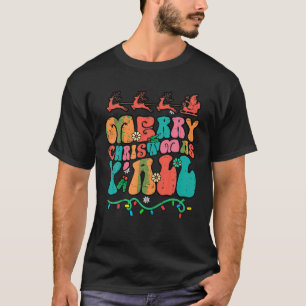 T-shirt Super Joyeux Noël Yall Retro Noël Hommes de famill