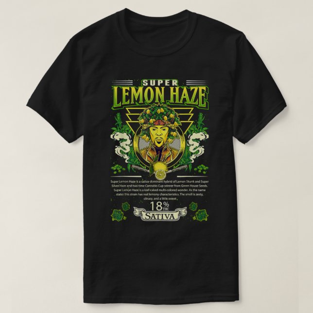 T-shirt Super Lemon Haze Sativa Cross Lemon Skunk Super Si (Design devant)