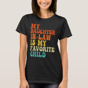 T-shirt Super Ma Fille En Droit Est Mon Enfant Favori Gras