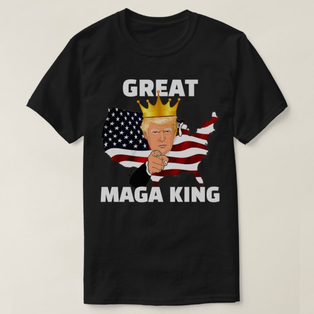 T-shirt Super MAGA King Premium (Design devant)