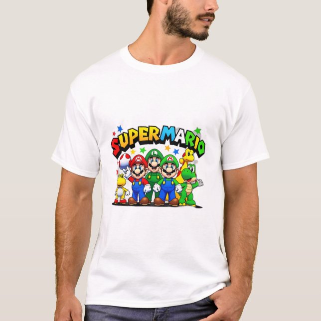 T-shirt Super Mario Shirts - Tee - shirts Cool pour enfant (Devant)