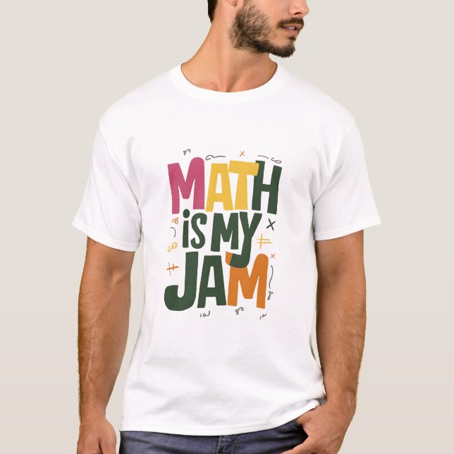 T-shirt Super Math est ma confiture Premier jour de retour (Devant)