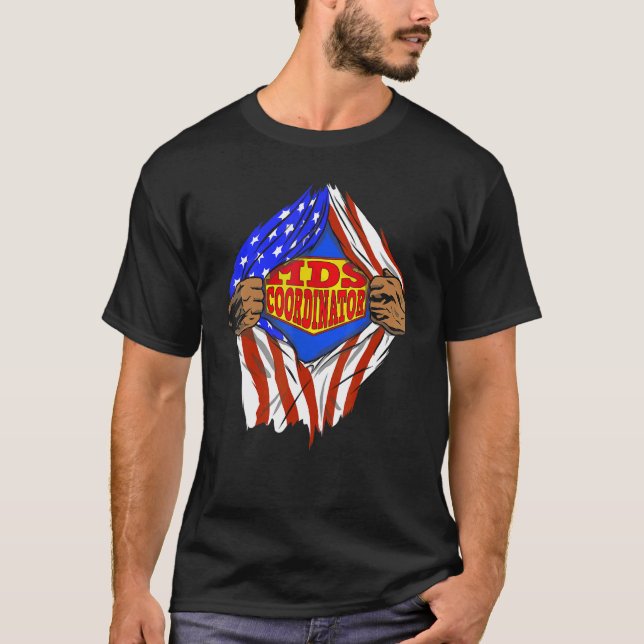 T-shirt Super Mds Coordonnateur travail de héros (Devant)