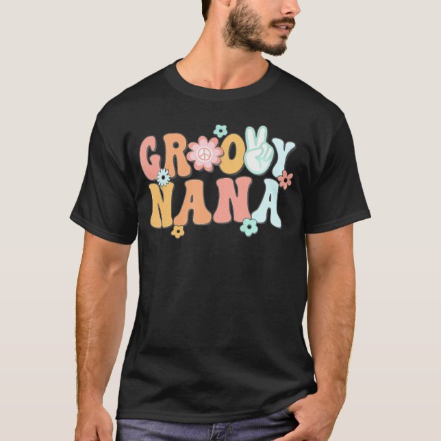 T-shirt Super Nana Grandma Famille Correspondante 1Enivers (Devant)
