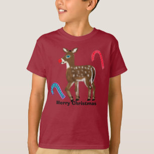 T-shirt Super Neige Bleu Rinder Joyeux Noël