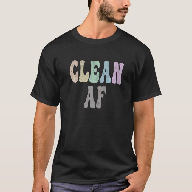 T-shirt Super NETTOYAGE AF Nettoyage sans drogue Crew Vint (Devant)