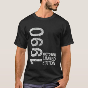 T-shirt Super octobre 1990 Vintage 1990 Esthétique Rétro 