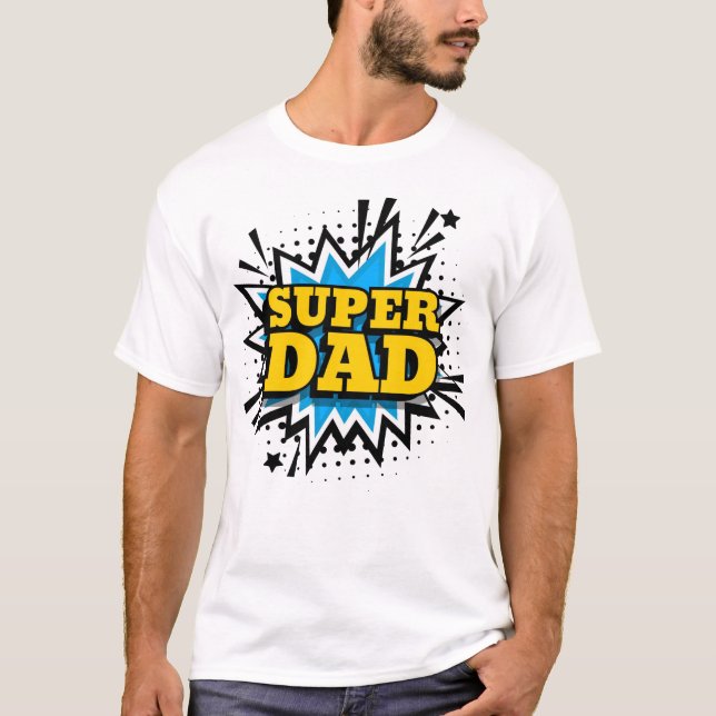 T-shirt Super papa (Devant)