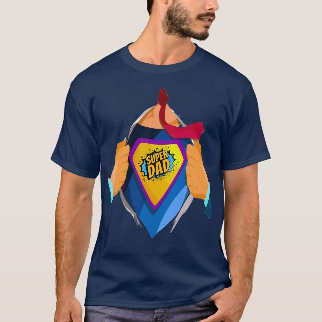 T-shirt Super papa (Devant)