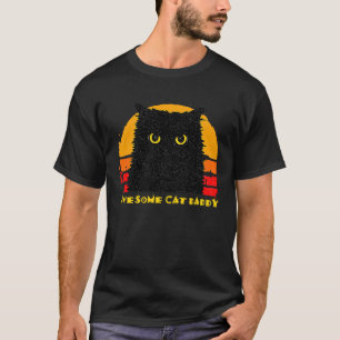 T-shirt Super Papa Chat Style Rétro Années 80 Chat Grunge