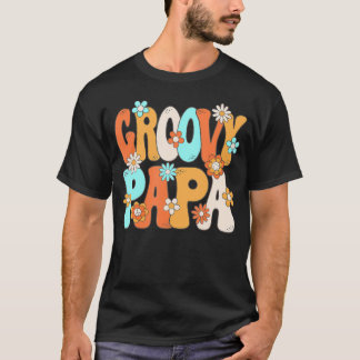 T-shirt Super Papa Les années 70 Hippie Fête à thème Les a