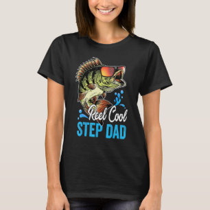 T-shirt Super Papa Pécheur Papa Beau-Père Super Cool pour