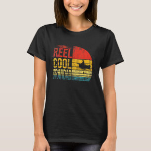 T-shirt Super Papi Grand-Père Pêcheur Papa Grand-Père Fête
