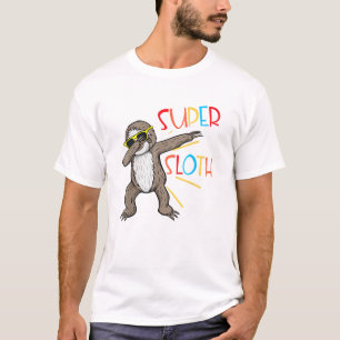 T-shirt Super Paresseux Super-héros Drôle Danse Dab Mouvem