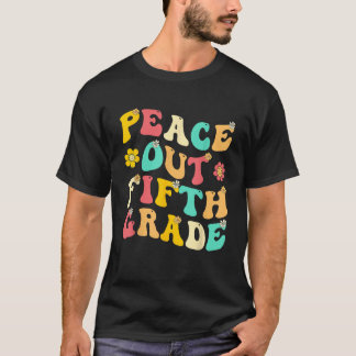 T-shirt Super Peace Out 5e année d'études Enseignement sup