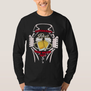 T-shirt Super Puissance Grâce Au Jus De Blé Superhero, Un