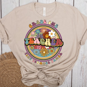 T-shirt Super Retro Floral Daisy Grade One Nom de l'enseig