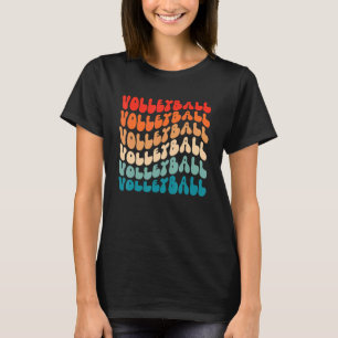 T-shirt Super Retro Volleyball Girl Retro les années 70 Hi