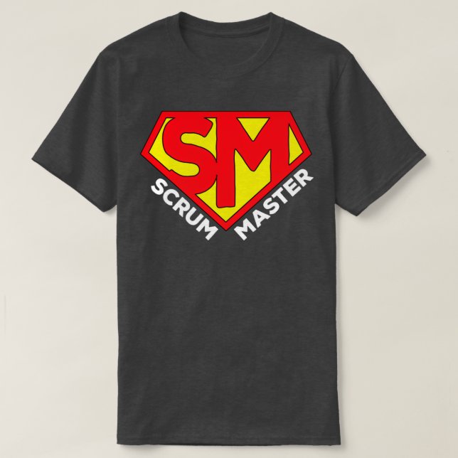 T-shirt Super Scrum Master Agile Scrum Master Balsamique B (Design devant)