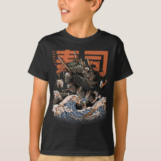 T-shirt Super Sushi Dragon Japonais Nourriture Kawaii Drag