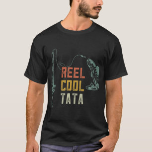 T-shirt Super Tata pêche amusant fête des pères indien gra
