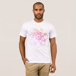 T-shirt super tee-timbre de bicyclettes mauve