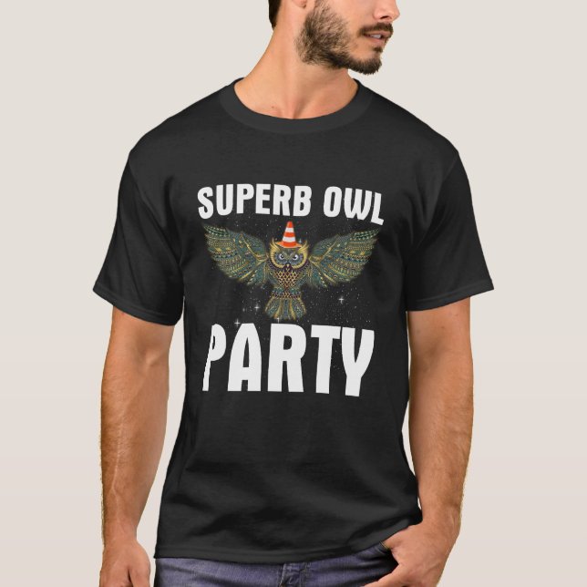 T-shirt Superb Owl Party What We Do in the Shadows Classic (Devant)