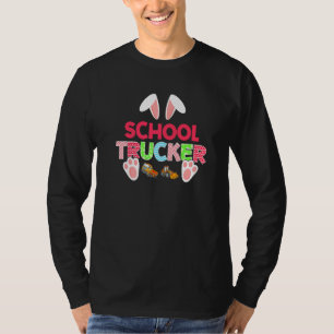 T-shirt Superbe Bunny Trucker Bunnies Rabbit Oeufs Pâques 