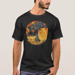 T-shirt Superbe chat sauvage ajoutez votre texte