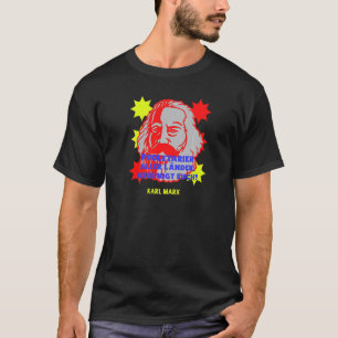 T-shirt Superbe citation de Karl Marx sur le cap du commun