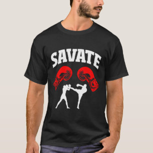 T-shirt Superbe conception de boxe Savate Kick Mma Kickbox