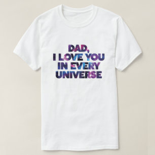 T-shirt Superbe conception de texte Papa je t'aime dans ch